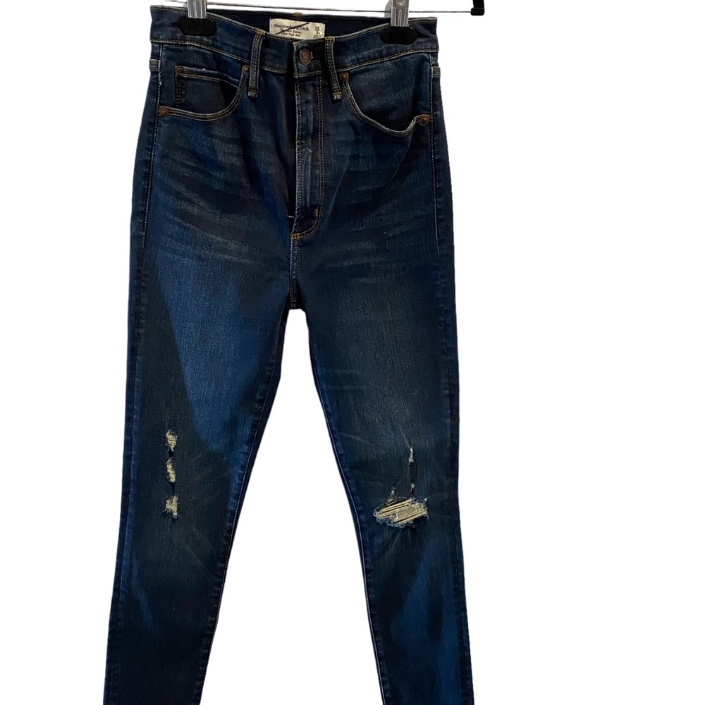 Kids Abercrombie & Fitch girls  dark denim jeans